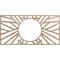 Ekena Millwork Hoover Wood Fretwork Pierced Ceiling Medallion, Red Oak, 32"W x 16"H x 11 7/8"ID x 1/4"T CMWP32X16X0250HORO - alternate 1